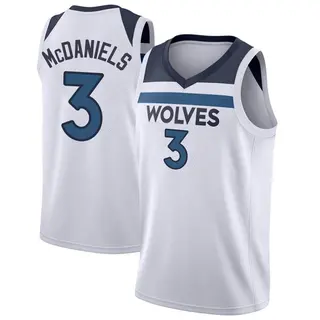 Men's Jaden McDaniels Minnesota Timberwolves White Jersey - Icon Edition - Swingman