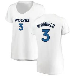 Women's Jaden McDaniels Minnesota Timberwolves White Jersey - Association Edition - Fast Break
