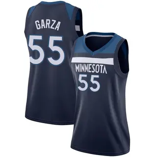 Women's Luka Garza Minnesota Timberwolves Navy Jersey - Icon Edition - Swingman